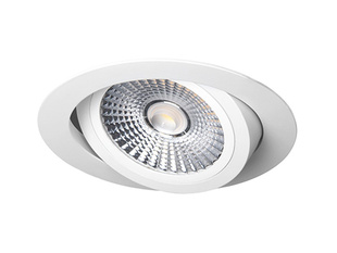 PANLUX výklopný LED podhled kulatý VP COB 6W bodovka bílá PN14100004