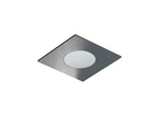 PANLUX pevný LED podhled SPOTLIGHT IP65 SQUARE bodovka stříbrná broušená PN14100027