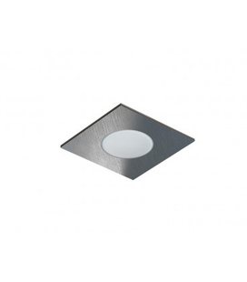 PANLUX pevný LED podhled SPOTLIGHT IP65 SQUARE bodovka stříbrná broušená PN14300027 