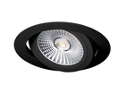 PANLUX výklopný LED podhled kulatý VP COB 6W černý PN14300046